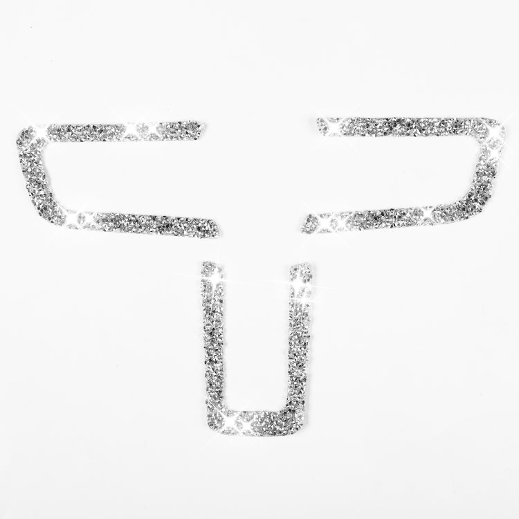 Car Steering Wheel Key Frame Diamond Decoration Sticker, Left and Right Drive, Steering Wheel Key Frame