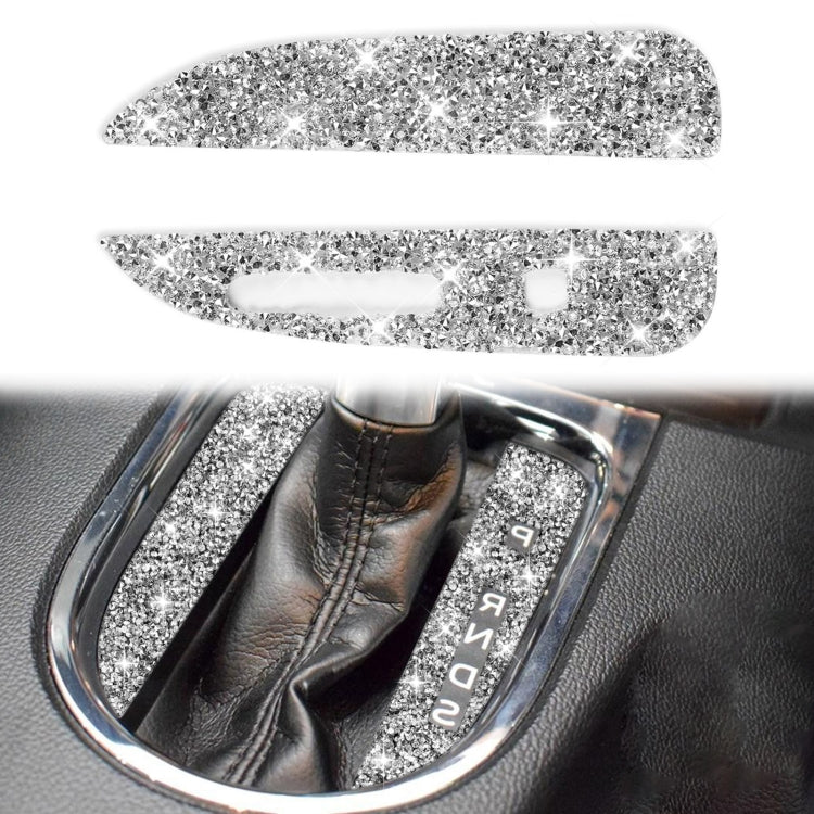 Car Gearshift Panel Diamond Decoration Sticker, Right Drive, Gearshift Panel, Right Drive
