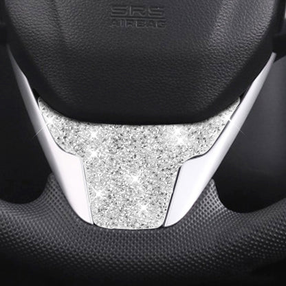 For Honda Civic 2016-2019 Car Steering Wheel Diamond Decorative Sticker, Left and Right Drive, Steering Wheel