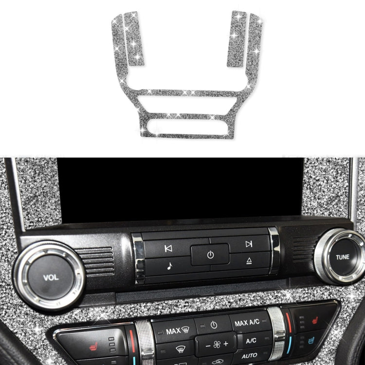 Car Central Control Panel Diamond Decoration Sticker, Left and Right Drive, Central Control Panel