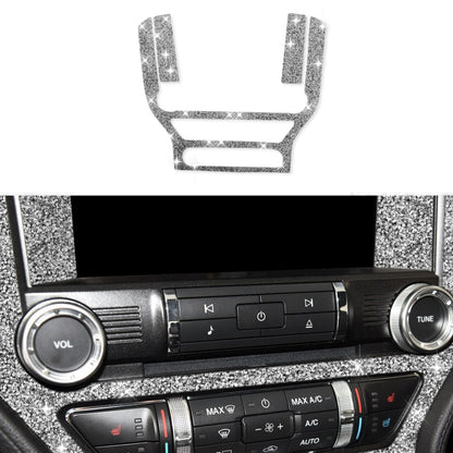 Car Central Control Panel Diamond Decoration Sticker, Left and Right Drive, Central Control Panel