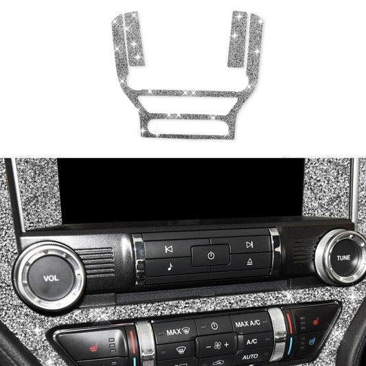 Car Central Control Panel Diamond Decoration Sticker, Left and Right Drive, Central Control Panel