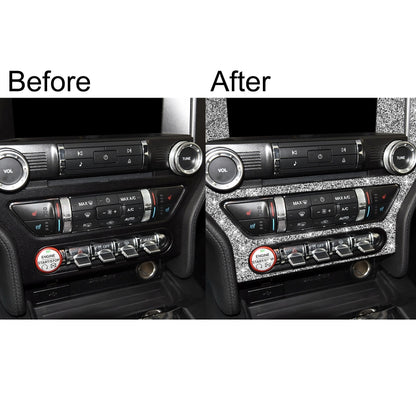 Car Central Control Panel Diamond Decoration Sticker, Left and Right Drive, Central Control Panel