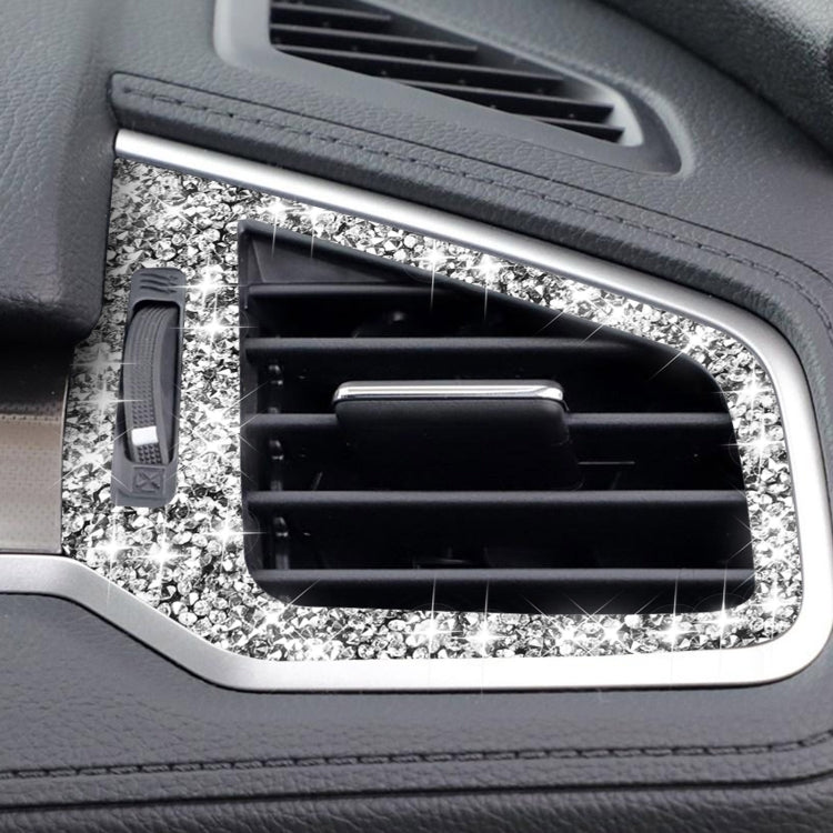 For Honda Civic 2016-2019 Car Left and Right Air Outlets Diamond Decorative Sticker, Left-hand Drive, Left and Right Air Outlets, Left-hand Drive