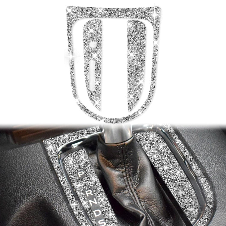 3pcs Car Gear Shift Outer Ring Diamond Decoration Sticker, Left Drive, Gear Shift Outer Ring, Left Drive
