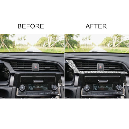 For Honda Civic 2016-2019 Car Central Control Air Outlets Below Diamond Decorative Sticker, Left-hand Drive, Central Control Air Outlets Below, Left-hand Drive