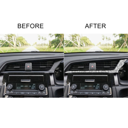 For Honda Civic 2016-2019 Car Central Control Air Outlets Below Diamond Decorative Sticker, Right-hand Drive, Central Control Air Outlets Below, Right-hand Drive