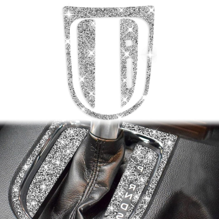 3pcs Car Gear Shift Outer Ring Diamond Decoration Sticker, Right Drive, Gear Shift Outer Ring, Right Drive