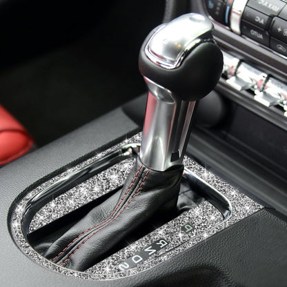 3pcs Car Gear Shift Outer Ring Diamond Decoration Sticker, Right Drive, Gear Shift Outer Ring, Right Drive