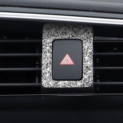 For Honda Civic 2016-2019 Car Warning Light Frame Diamond Decorative Sticker, Left-hand Drive, Warning Light Frame, Left-hand Drive