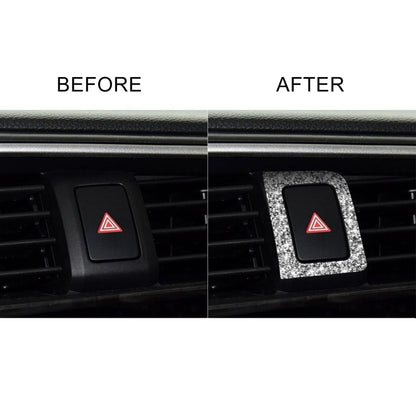 For Honda Civic 2016-2019 Car Warning Light Frame Diamond Decorative Sticker, Left-hand Drive, Warning Light Frame, Left-hand Drive