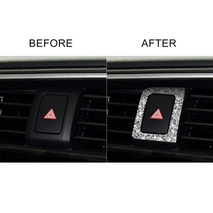 For Honda Civic 2016-2019 Car Warning Light Frame Diamond Decorative Sticker, Right-hand Drive, Warning Light Frame, Right-hand Drive