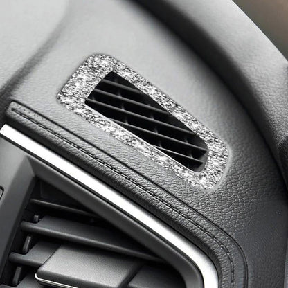 For Honda Civic 2016-2019 Car Instrument Air Outlets Diamond Decorative Sticker, Left-hand Drive, Instrument Air Outlets, Left-hand Drive