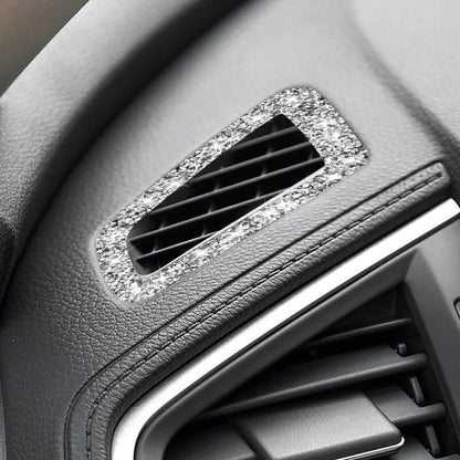 For Honda Civic 2016-2019 Car Instrument Air Outlets Diamond Decorative Sticker, Right-hand Drive, Instrument Air Outlets, Right-hand Drive
