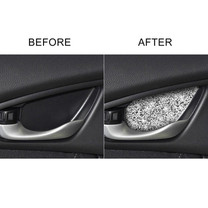 For Honda Civic 2016-2019 Car Inside Door Bowl Diamond Decorative Sticker, Left and Right Drive, Door Bowl