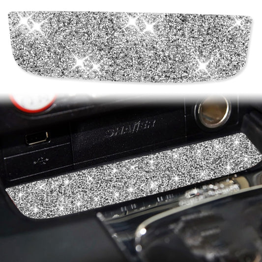 Car Water Cup Holder Upper Diamond Decoration Sticker, Left and Right Drive, Water Cup Holder Upper