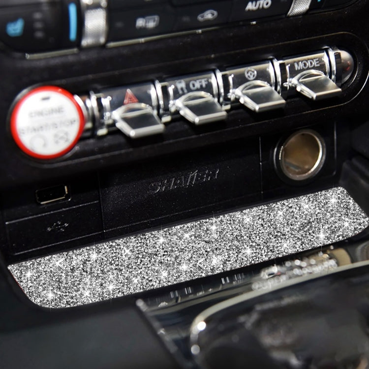 Car Water Cup Holder Upper Diamond Decoration Sticker, Left and Right Drive, Water Cup Holder Upper