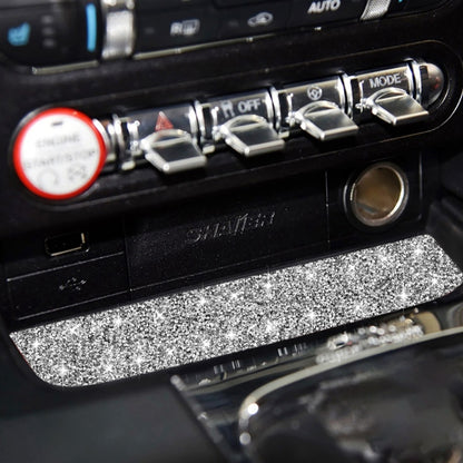 Car Water Cup Holder Upper Diamond Decoration Sticker, Left and Right Drive, Water Cup Holder Upper