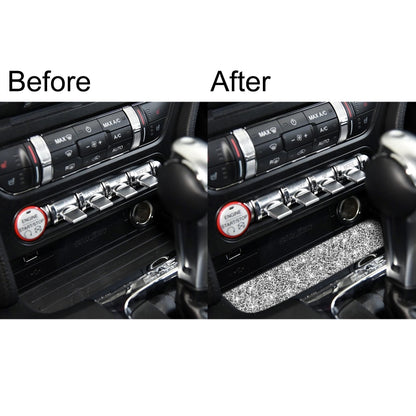 Car Water Cup Holder Upper Diamond Decoration Sticker, Left and Right Drive, Water Cup Holder Upper