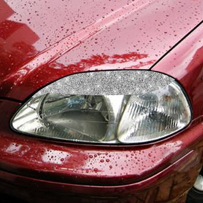 For Honda Civic 1999-2000 Car Light Eyebrow Diamond Decorative Sticker, Left and Right Drive, For Honda Civic 1999-2000 Light Eyebrow