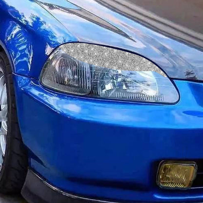 For Honda Civic 1999-2000 Car Light Eyebrow Diamond Decorative Sticker, Left and Right Drive, For Honda Civic 1999-2000 Light Eyebrow