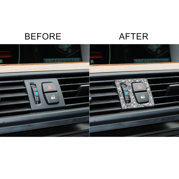 For BMW F10 5 Series 2011-2017 Car Air Outlets Diamond Decorative Sticker, Left and Right Drive, Air Outlets
