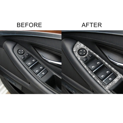 For BMW F10 5 Series 2011-2018 Car Window Lift Switch Diamond Decorative Sticker, Right-hand Drive, Window Lift Switch, Right-hand Drive