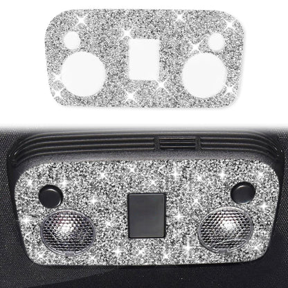 Car Reading Light Diamond Decoration Sticker, Left and Right Drive, Reading Light
