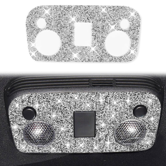 Car Reading Light Diamond Decoration Sticker, Left and Right Drive, Reading Light