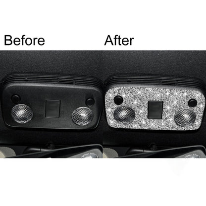 Car Reading Light Diamond Decoration Sticker, Left and Right Drive, Reading Light