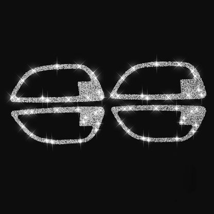 For BMW F10 5 Series 2011-2017 Car Door Handle Frame Diamond Decorative Sticker, Left and Right Drive, Door Handle Frame