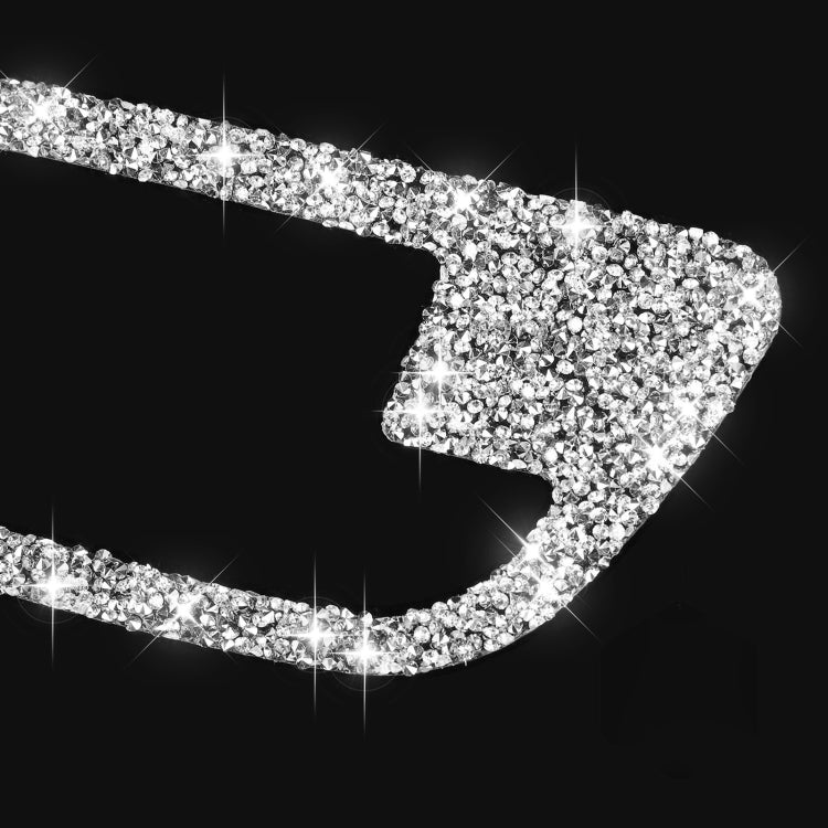 For BMW F10 5 Series 2011-2017 Car Door Handle Frame Diamond Decorative Sticker, Left and Right Drive, Door Handle Frame