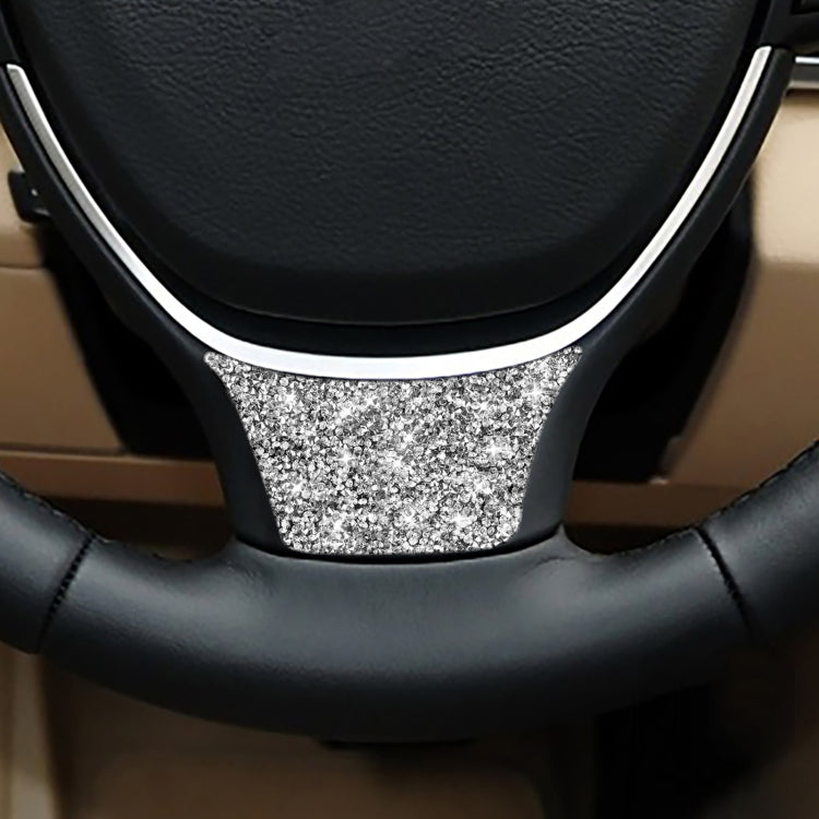 For BMW 5 Series 528 525li F10 F18 2011-2017 Car Steering Wheel A Diamond Decorative Sticker, Left and Right Drive, Steering Wheel A