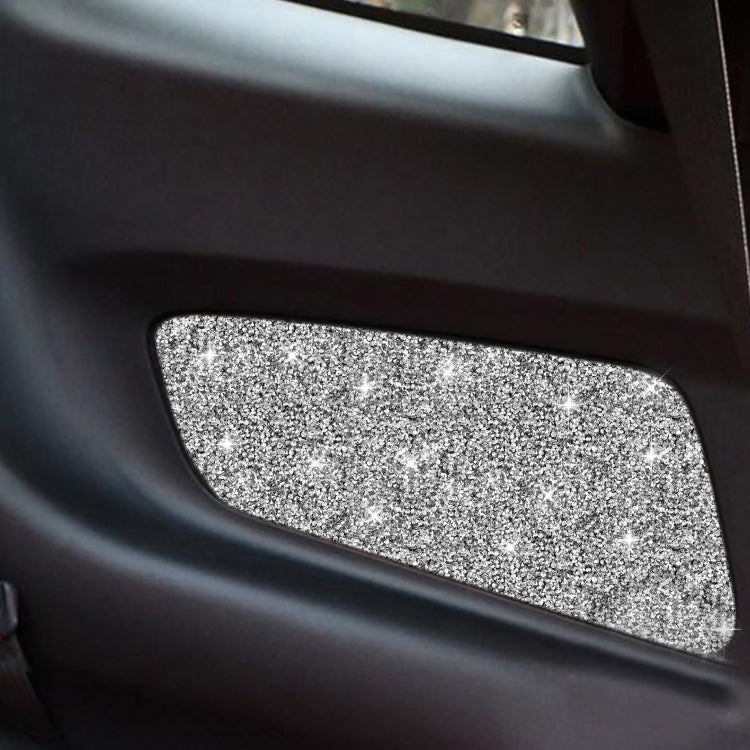 Car Rear Door Panel Diamond Decoration Sticker, Left and Right Drive, Rear Door Panel