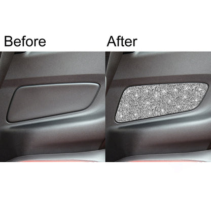 Car Rear Door Panel Diamond Decoration Sticker, Left and Right Drive, Rear Door Panel