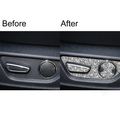 For Ford Mustang 2015-2020 Car Seat Adjustment Button Diamond Decoration Sticker, Seat Adjustment Button, Left Drive, Seat Adjustment Button, Right Drive