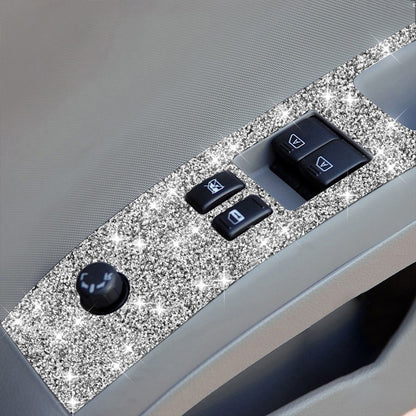 For Nissan 350Z 2003-2009 2pcs Car Glass Lift Diamond Decorative Sticker, Right Drive, Car Glass Lift, Right Drive