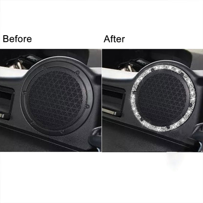 For Nissan 350Z 2003-2009 Car DVD Player Diamond Decorative Sticker,Left and Right Drive Universal, Car DVD Player