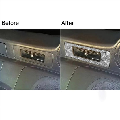 For Nissan 350Z 2003-2009 Car DVD Player Diamond Decorative Sticker,Left and Right Drive Universal, Car DVD