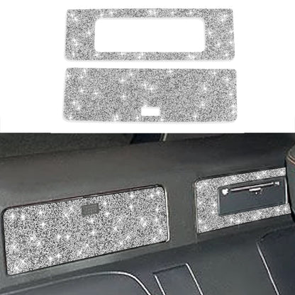 For Nissan 350Z 2003-2009 Car DVD Storage Box Diamond Decorative Sticker,Left and Right Drive Universal, Car DVD Storage Box