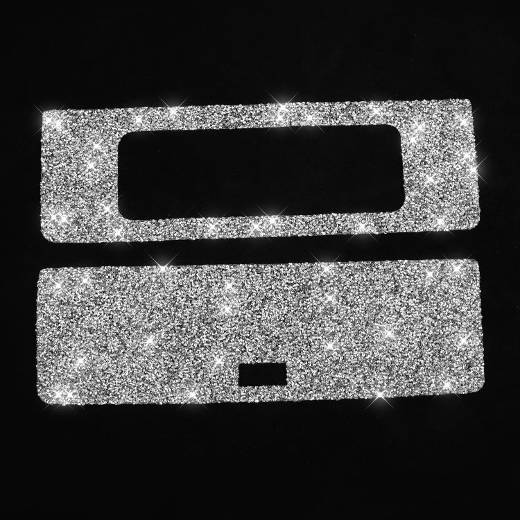 For Nissan 350Z 2003-2009 Car DVD Storage Box Diamond Decorative Sticker,Left and Right Drive Universal, Car DVD Storage Box
