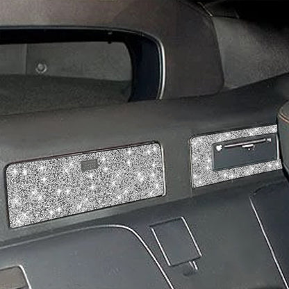 For Nissan 350Z 2003-2009 Car DVD Storage Box Diamond Decorative Sticker,Left and Right Drive Universal, Car DVD Storage Box
