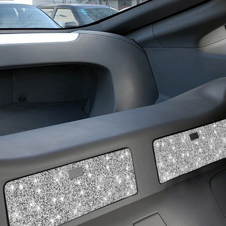 For Nissan 350Z 2003-2009 2pcs Car Storage Box Diamond Decorative Sticker,Left and Right Drive Universal, Car Storage Box