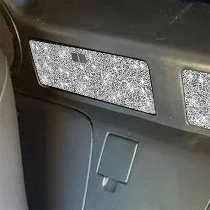 For Nissan 350Z 2003-2009 2pcs Car Storage Box Diamond Decorative Sticker,Left and Right Drive Universal, Car Storage Box