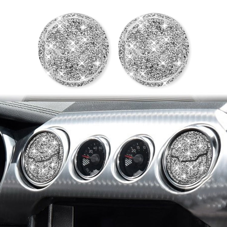6 in 1 Car Air Outlet Diamond Decoration Sticker, Left and Right Drive, Air Outlet