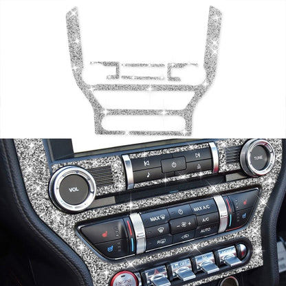Car Central Control CD Frame Diamond Decoration Sticker, Left and Right Drive, Central Control CD Frame