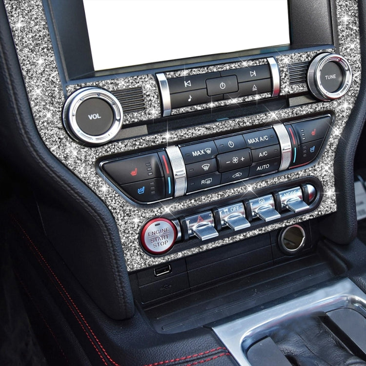 Car Central Control CD Frame Diamond Decoration Sticker, Left and Right Drive, Central Control CD Frame