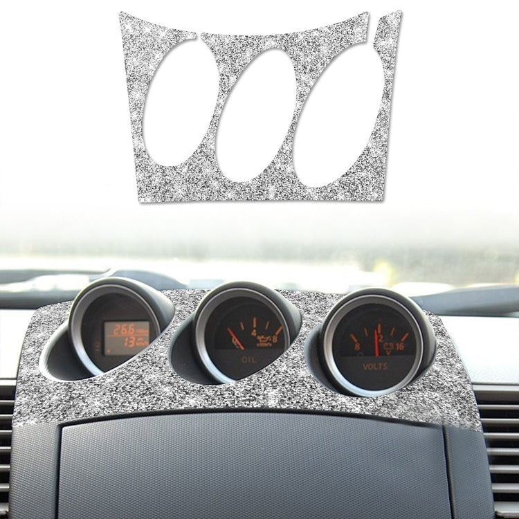 For Nissan 350Z 2003-2009 Car Radio Air Conditioner Console Diamond Decorative Sticker, Left Drive, Car Radio Air Conditioner Console, Left Drive
