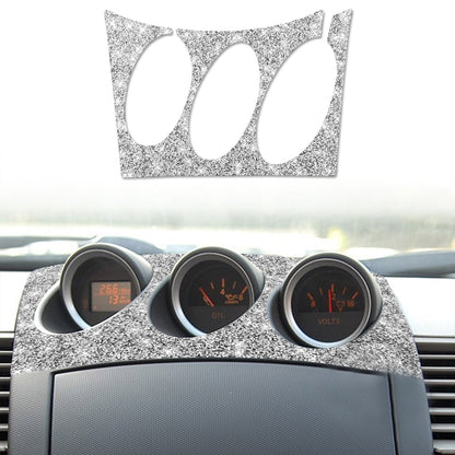 For Nissan 350Z 2003-2009 Car Radio Air Conditioner Console Diamond Decorative Sticker, Left Drive, Car Radio Air Conditioner Console, Left Drive