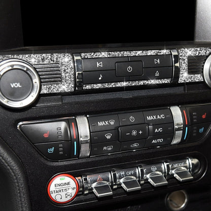 Car Central Control CD Diamond Decoration Sticker, Left and Right Drive, Central Control CD
